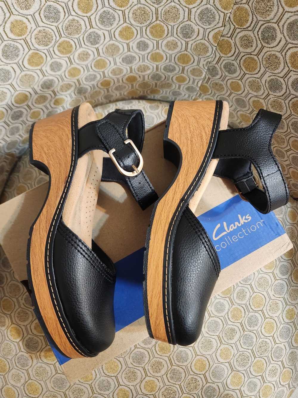 Clarks Paizlee Bay Slingback Heeled Clogs. Size-7 Medium - Picture 6 of 10
